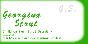 georgina strul business card